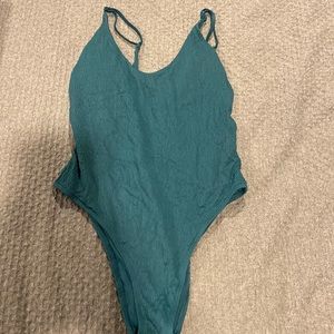 High waisted one piece bathing suit